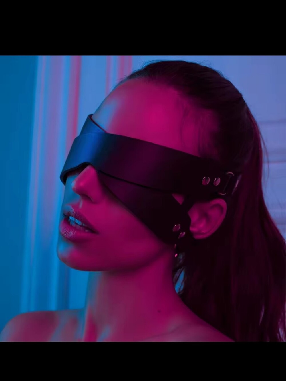 PU Leather Blindfold